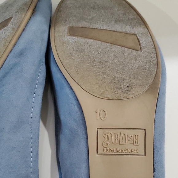 Vtg Brash Blue Flats with Rounded Toe and Minimalist Design Sz 10 - Picture 8 of 12